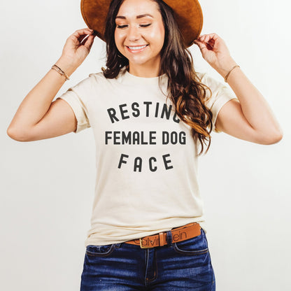 Resting Female Dog Face Shirt - The Pawsitive Initiative