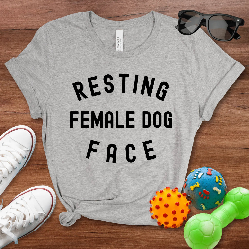 Resting Female Dog Face Shirt - The Pawsitive Initiative