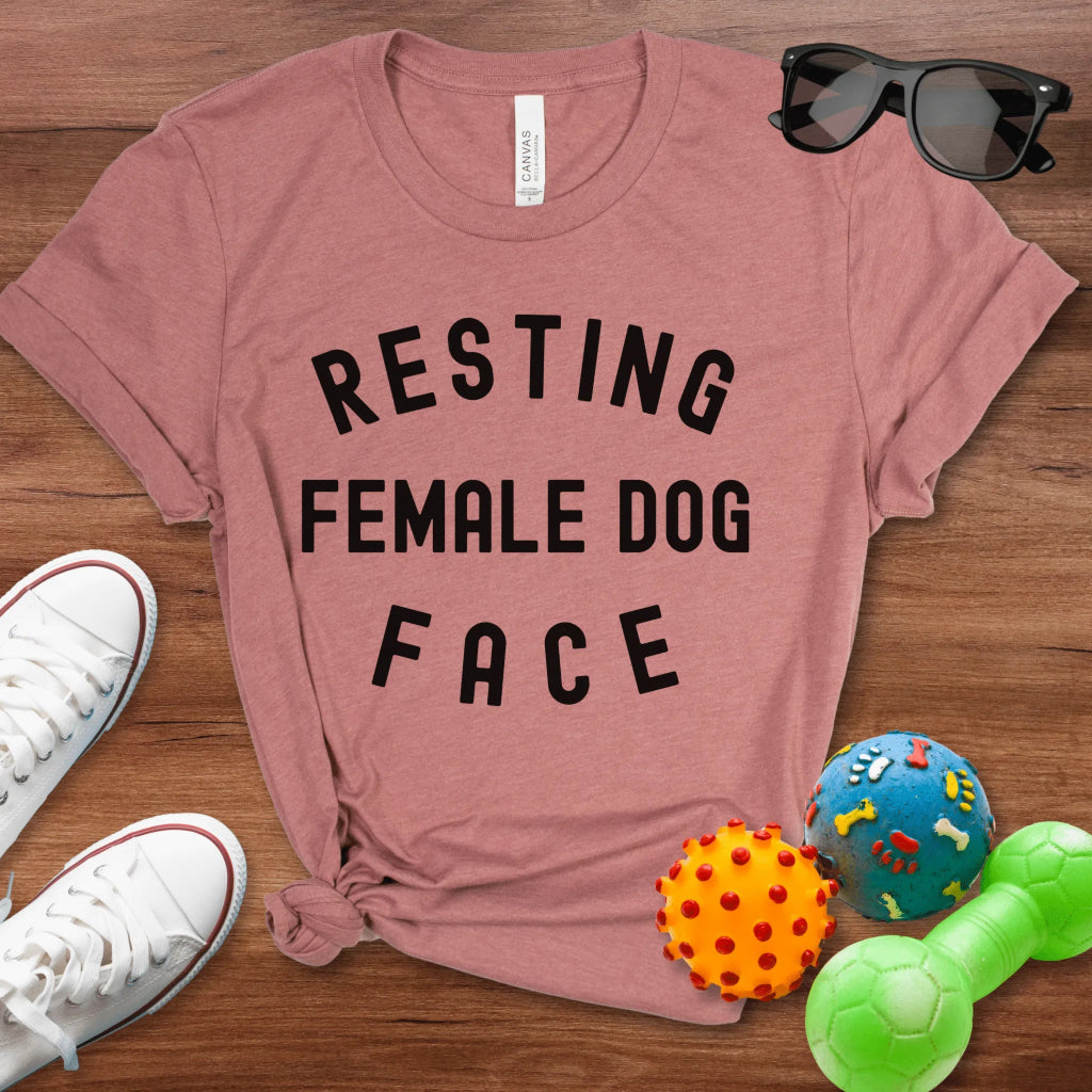 Resting Female Dog Face Shirt - The Pawsitive Initiative