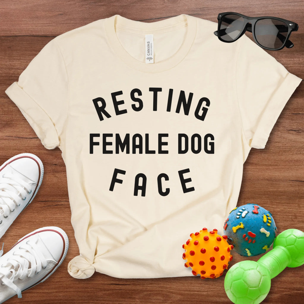 Resting Female Dog Face Shirt - The Pawsitive Initiative