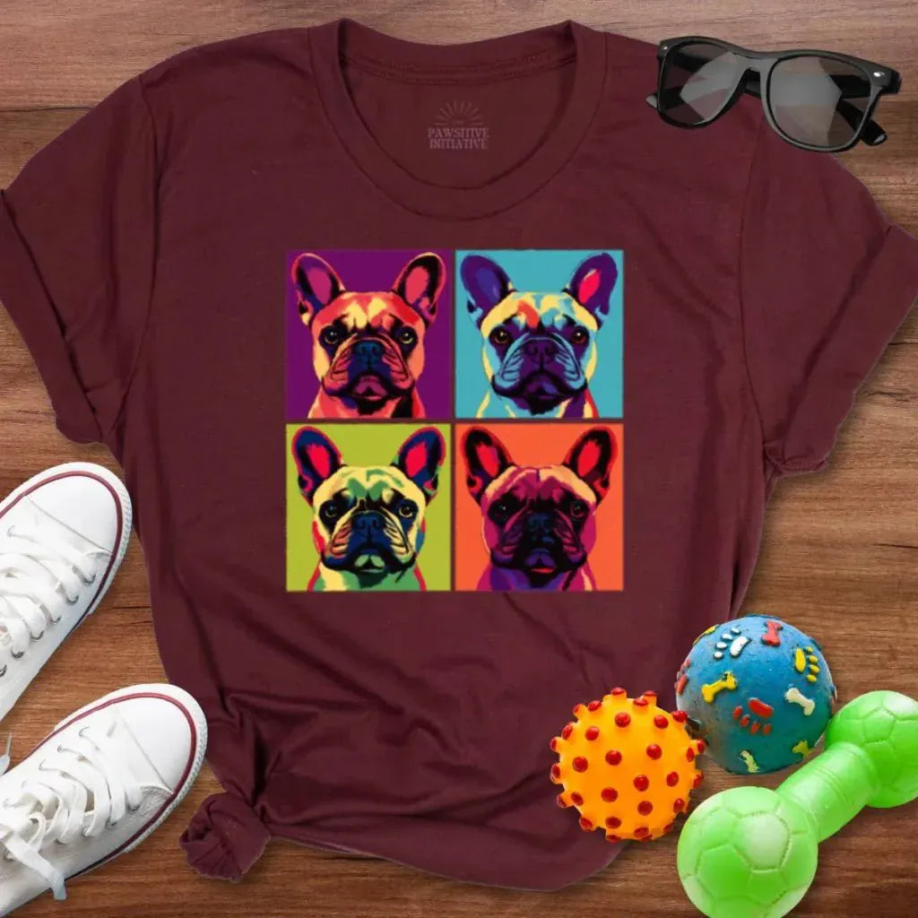 Retro Frenchie Shirt - The Pawsitive Initiative