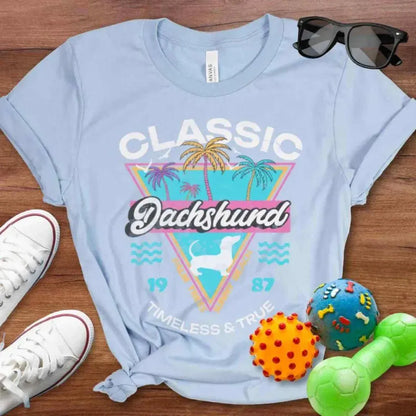 Retro Tropical Doxie Shirt - The Pawsitive Initiative