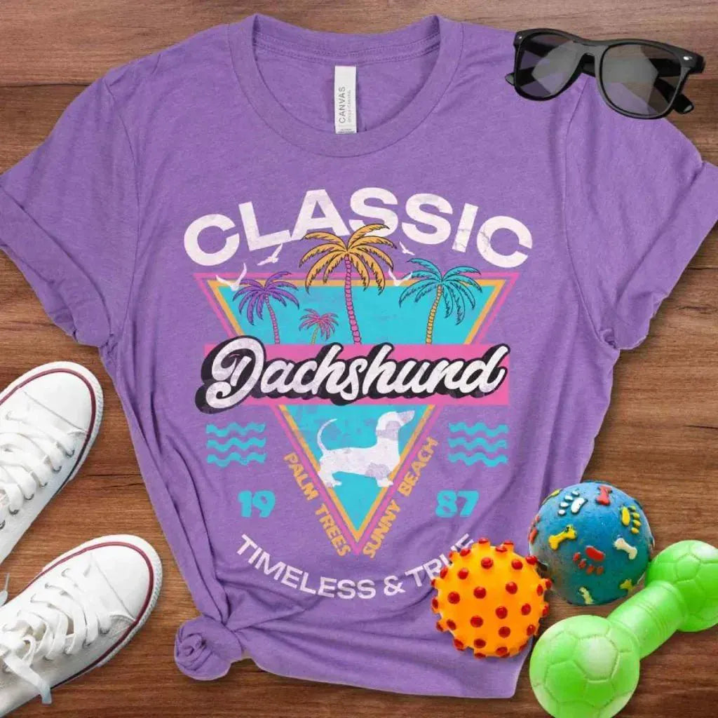 Retro Tropical Doxie Shirt - The Pawsitive Initiative