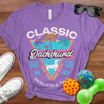 Retro Tropical Doxie Shirt - The Pawsitive Initiative