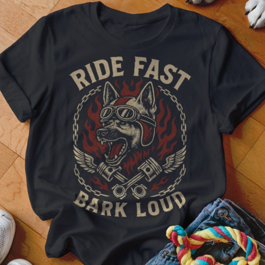 Ride Fast Bark Loud Shirt - The Pawsitive Initiative