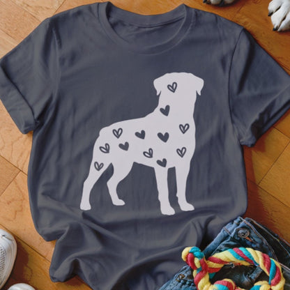 Rottie Hearts Shirt - The Pawsitive Initiative