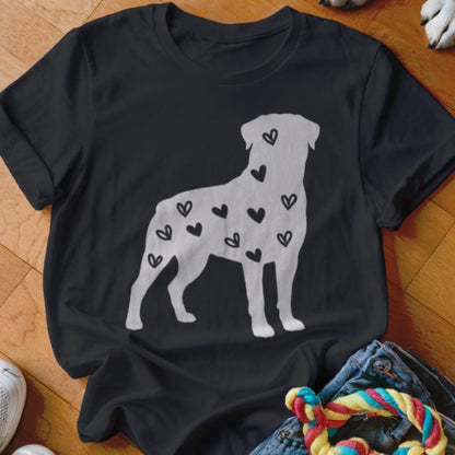 Rottie Hearts Shirt - The Pawsitive Initiative