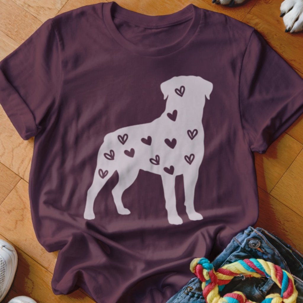 Rottie Hearts Shirt - The Pawsitive Initiative