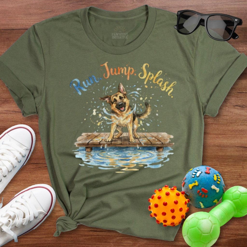 Run Jump Splash Shirt - The Pawsitive Initiative