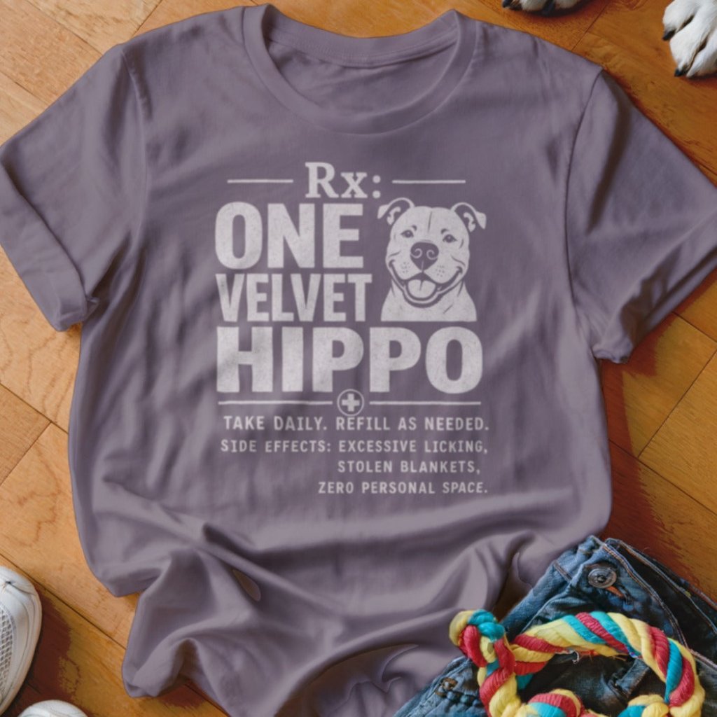Rx One Velvet Hippo Shirt - The Pawsitive Initiative