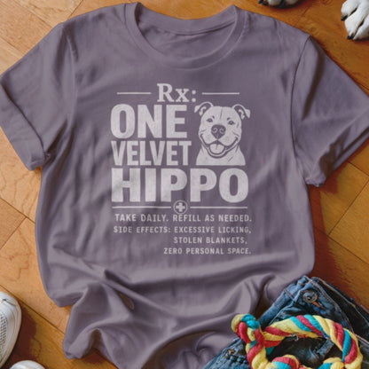 Rx One Velvet Hippo Shirt - The Pawsitive Initiative