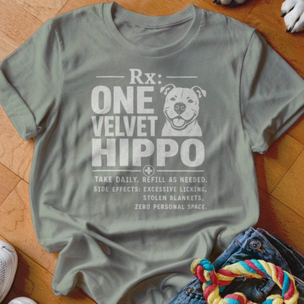 Rx One Velvet Hippo Shirt - The Pawsitive Initiative
