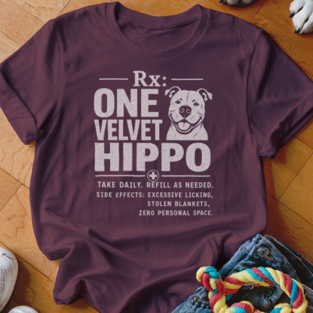 Rx One Velvet Hippo Shirt - The Pawsitive Initiative