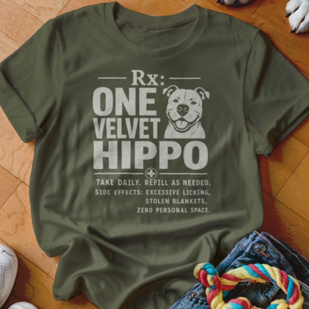 Rx One Velvet Hippo Shirt - The Pawsitive Initiative