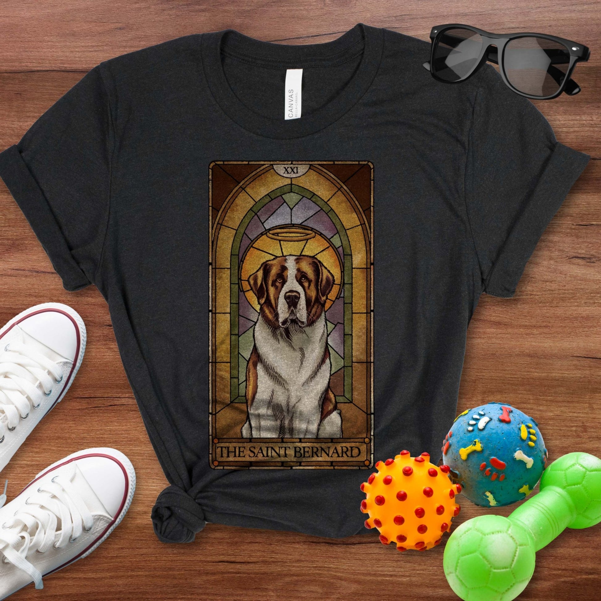 Saint Bernard Tarot Card Shirt - The Pawsitive Initiative