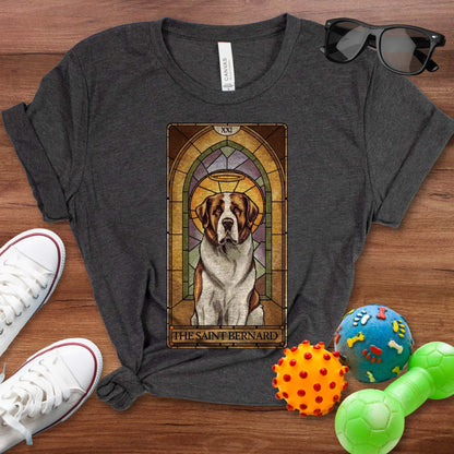 Saint Bernard Tarot Card Shirt - The Pawsitive Initiative