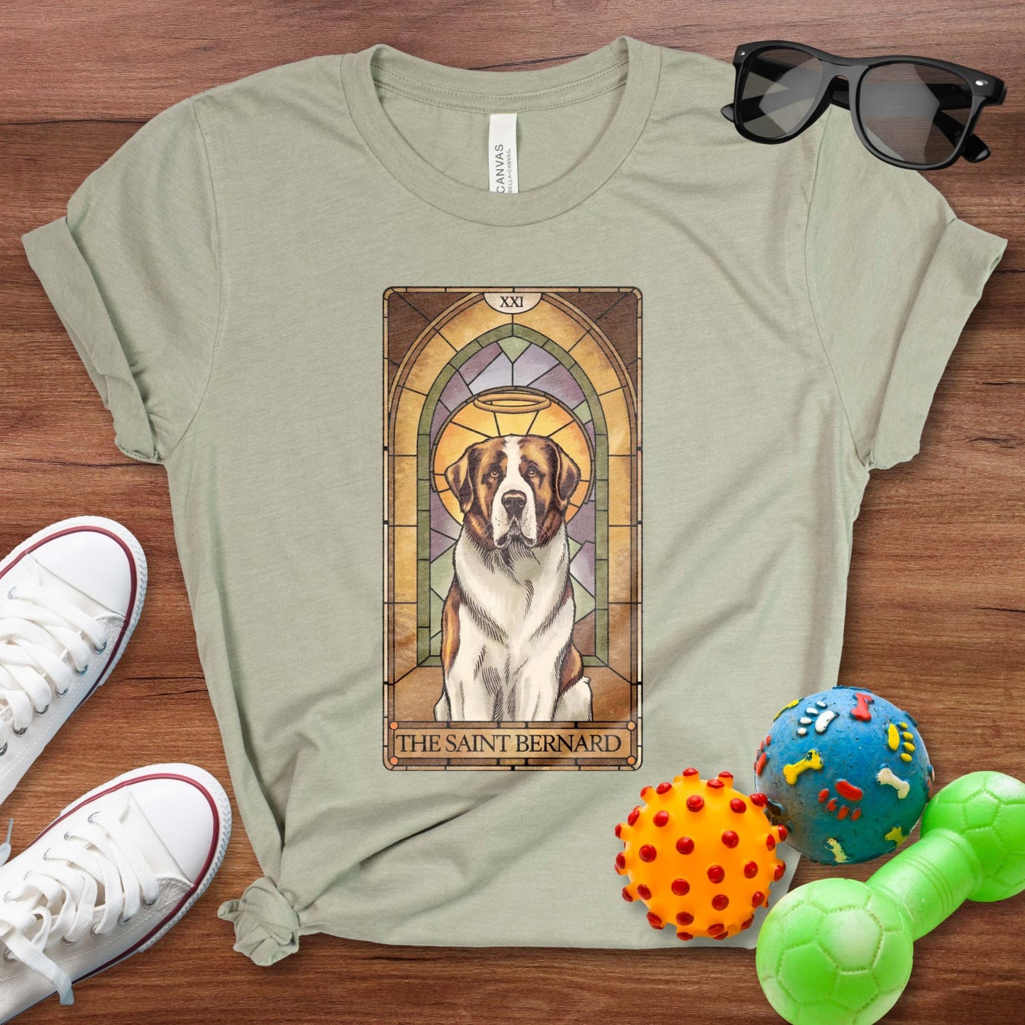 Saint Bernard Tarot Card Shirt - The Pawsitive Initiative