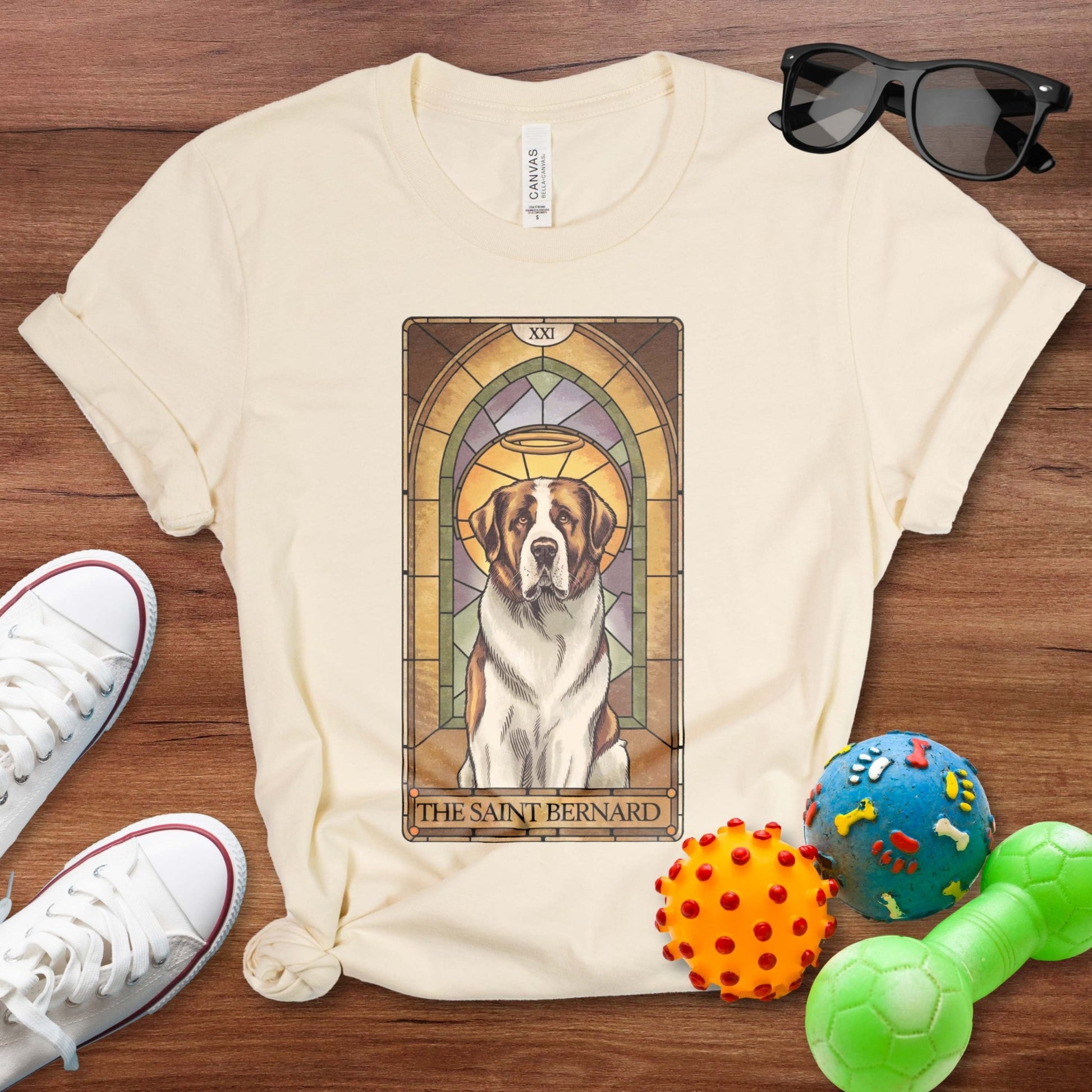 Saint Bernard Tarot Card Shirt - The Pawsitive Initiative