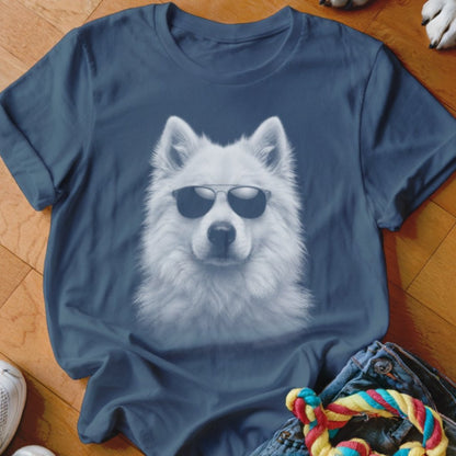 Samoyed in Aviators Shirt - The Pawsitive Initiative