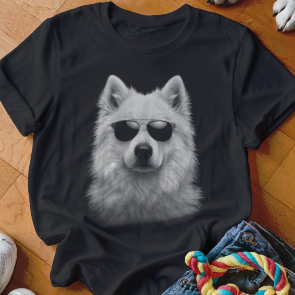 Samoyed in Aviators Shirt - The Pawsitive Initiative