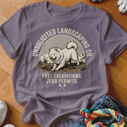 Samoyed Unsolicited Landscaping Co Shirt - The Pawsitive Initiative