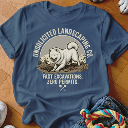 Samoyed Unsolicited Landscaping Co Shirt - The Pawsitive Initiative
