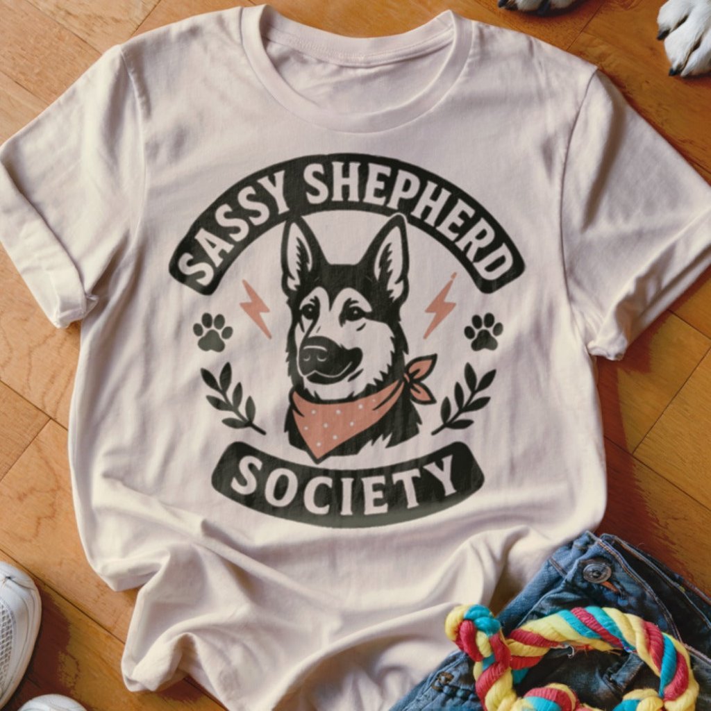 Sassy Shepherd Society Shirt - The Pawsitive Initiative