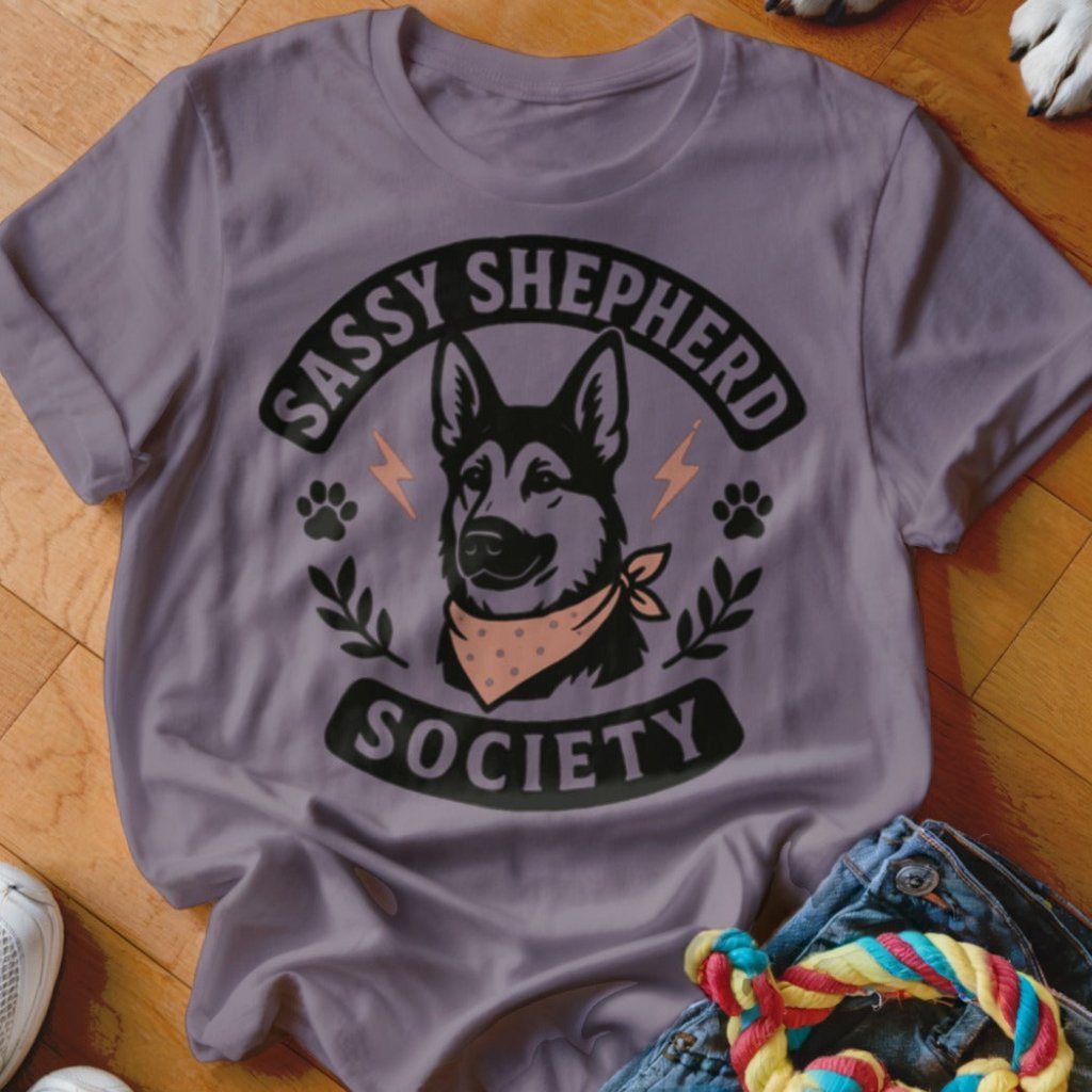 Sassy Shepherd Society Shirt - The Pawsitive Initiative