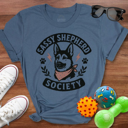 Sassy Shepherd Society Shirt - The Pawsitive Initiative