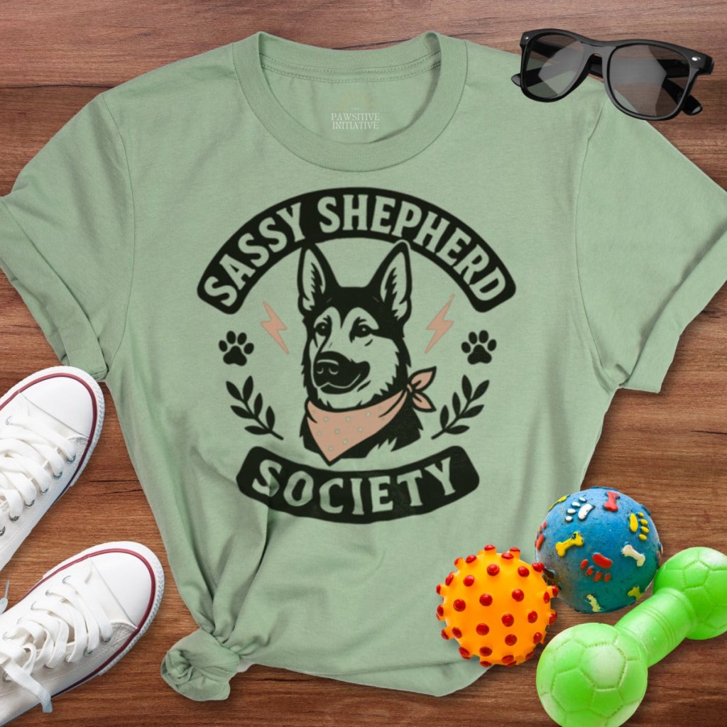 Sassy Shepherd Society Shirt - The Pawsitive Initiative
