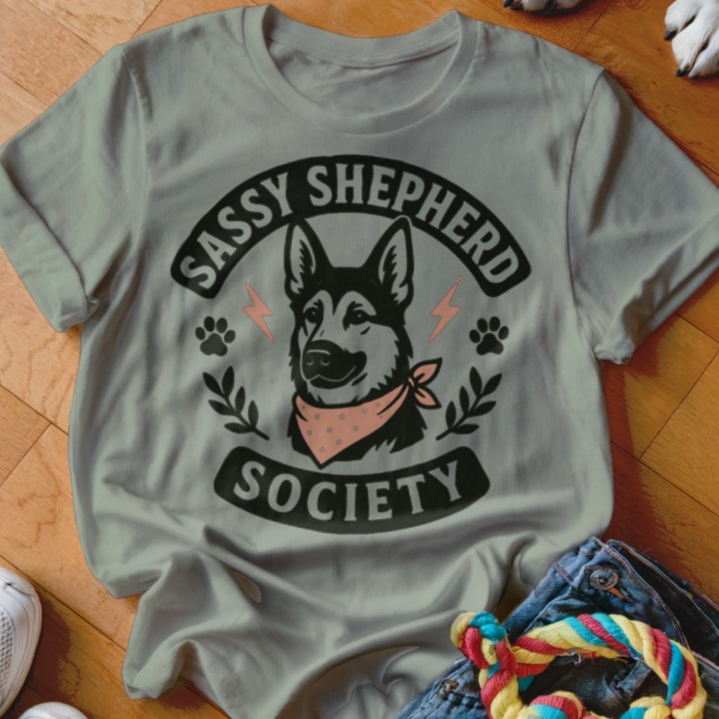 Sassy Shepherd Society Shirt - The Pawsitive Initiative