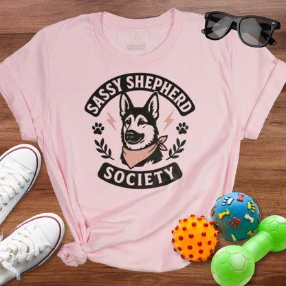 Sassy Shepherd Society Shirt - The Pawsitive Initiative