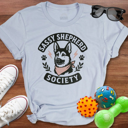 Sassy Shepherd Society Shirt - The Pawsitive Initiative