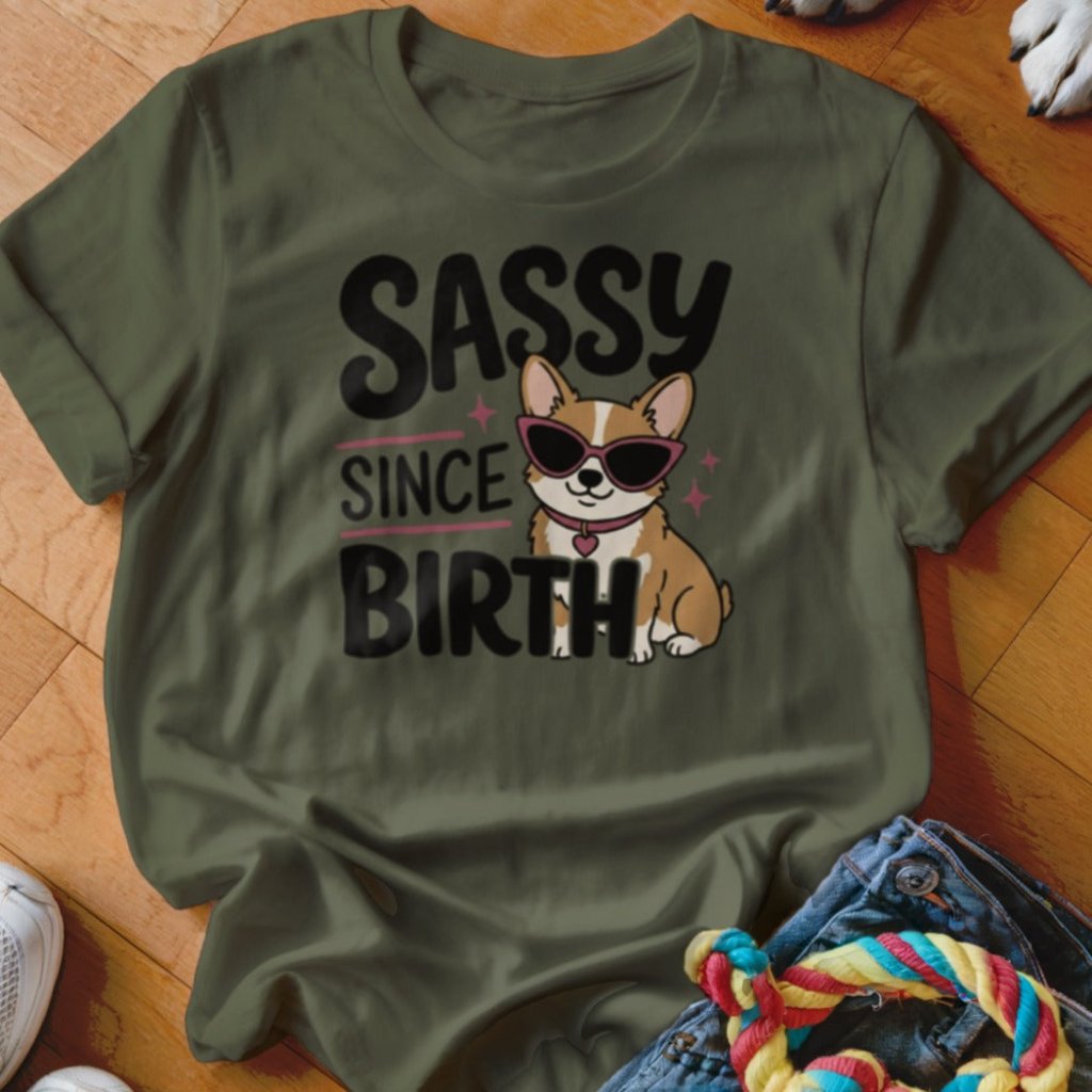Sassy Since Birth Corgi Shirt - The Pawsitive Initiative