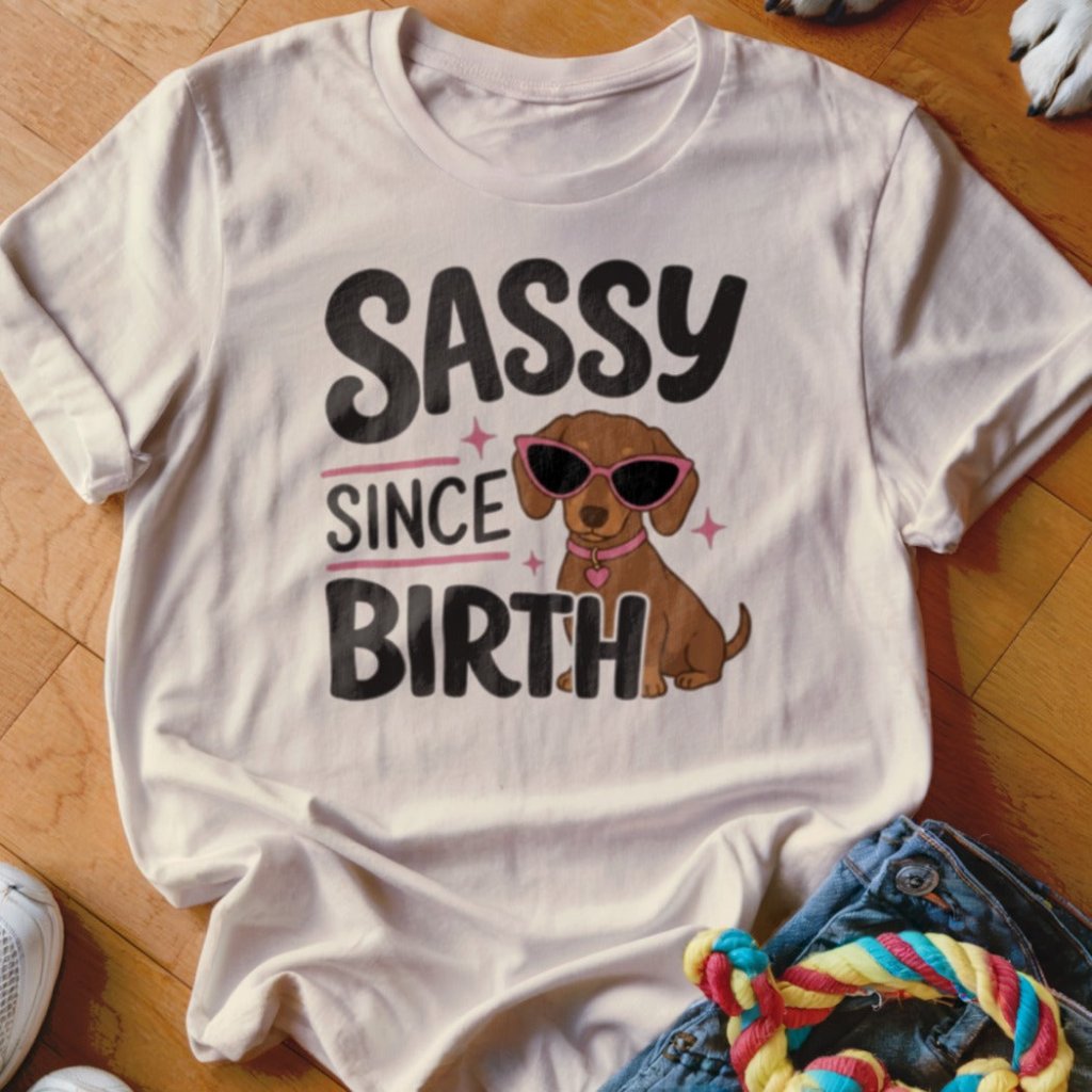 Sassy Since Birth Doxie Shirt - The Pawsitive Initiative