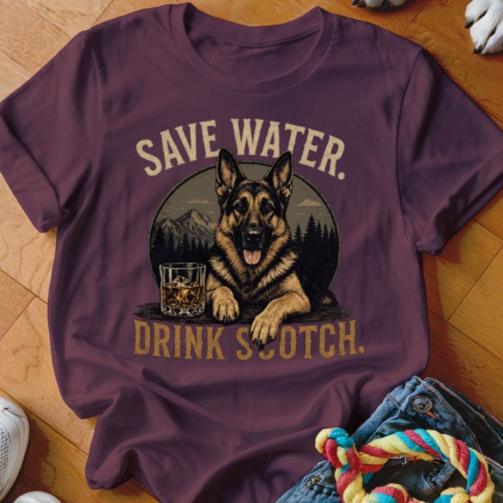 Save Water Drink Scotch Shirt - The Pawsitive Initiative