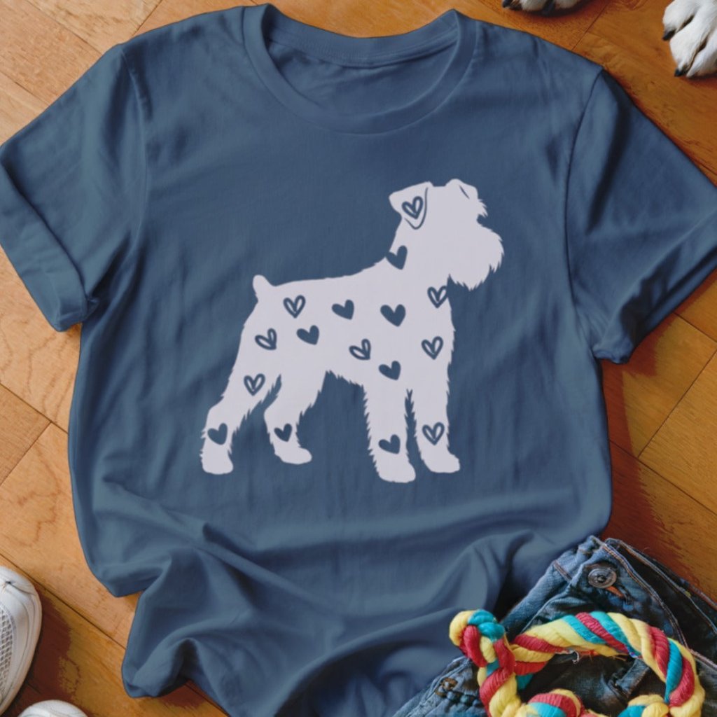 Schnauzer Hearts Shirt - The Pawsitive Initiative