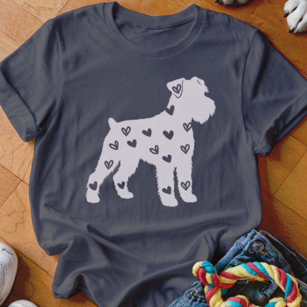 Schnauzer Hearts Shirt - The Pawsitive Initiative