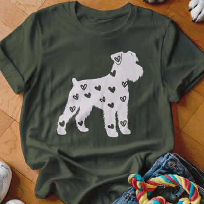 Schnauzer Hearts Shirt - The Pawsitive Initiative