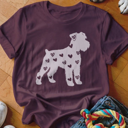 Schnauzer Hearts Shirt - The Pawsitive Initiative