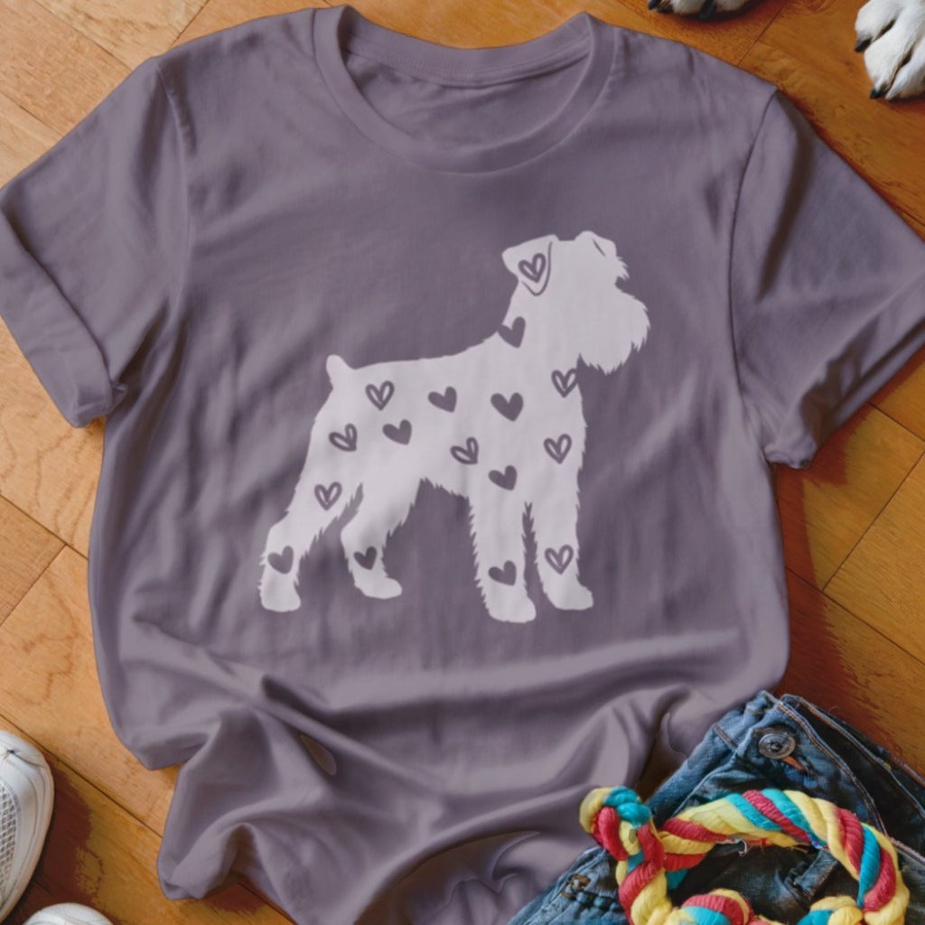 Schnauzer Hearts Shirt - The Pawsitive Initiative
