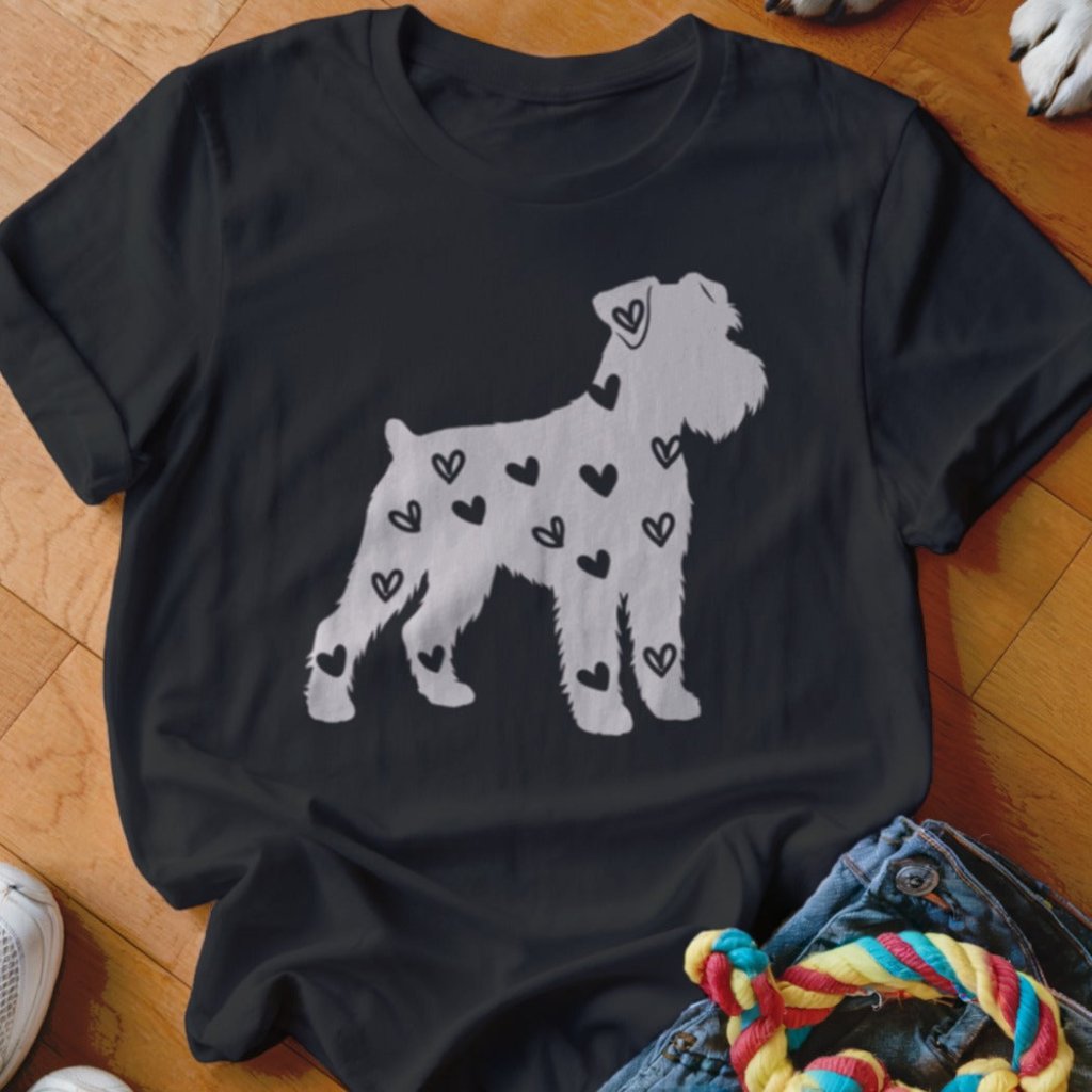 Schnauzer Hearts Shirt - The Pawsitive Initiative