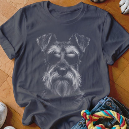 Schnauzer in Aviators Shirt - The Pawsitive Initiative