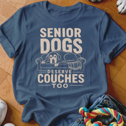 Senior Dogs Deserve Couches Shirt - The Pawsitive Initiative