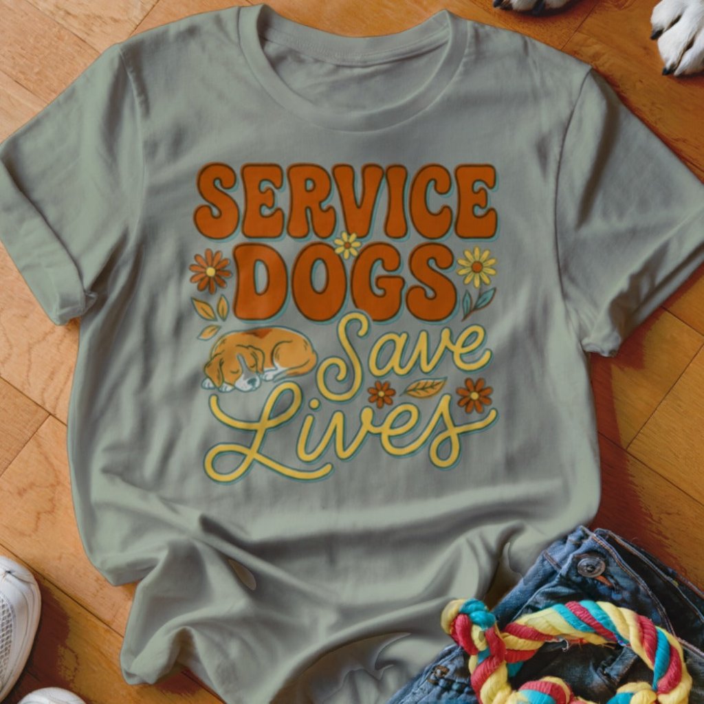 Service Dogs Save Lives Shirt - The Pawsitive Initiative