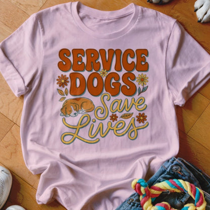 Service Dogs Save Lives Shirt - The Pawsitive Initiative