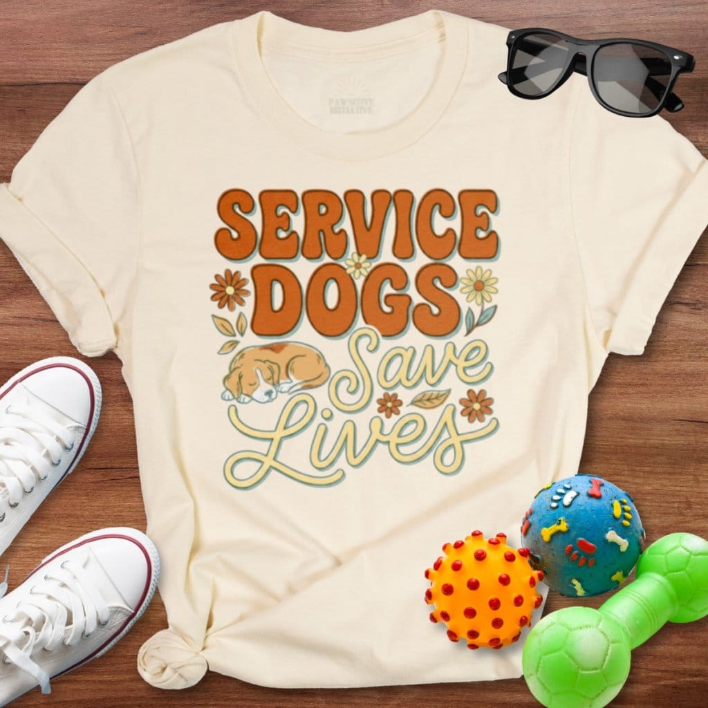 Service Dogs Save Lives Shirt - The Pawsitive Initiative