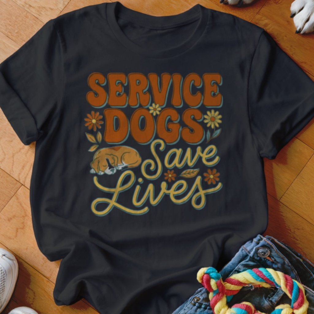 Service Dogs Save Lives Shirt - The Pawsitive Initiative