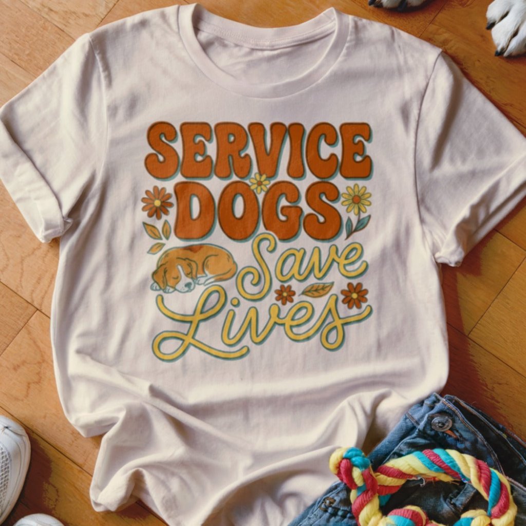 Service Dogs Save Lives Shirt - The Pawsitive Initiative