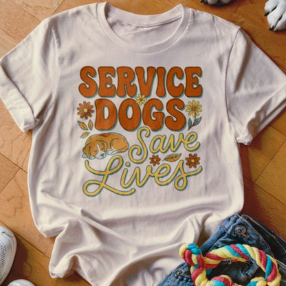 Service Dogs Save Lives Shirt - The Pawsitive Initiative
